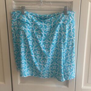 Lulu-B Medium turquoise and white skort